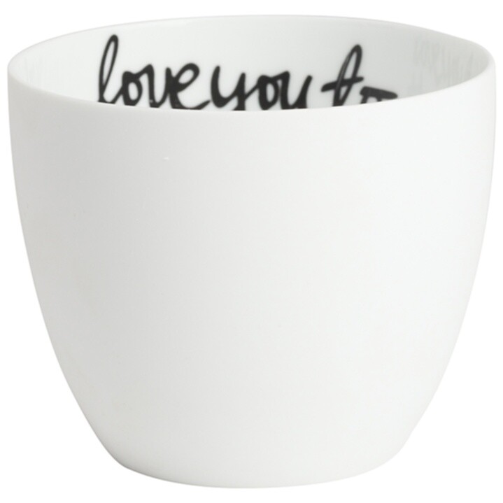 Подсвечник фарфоровый с надписью белый Love You To The Moon And Back - изображение 2