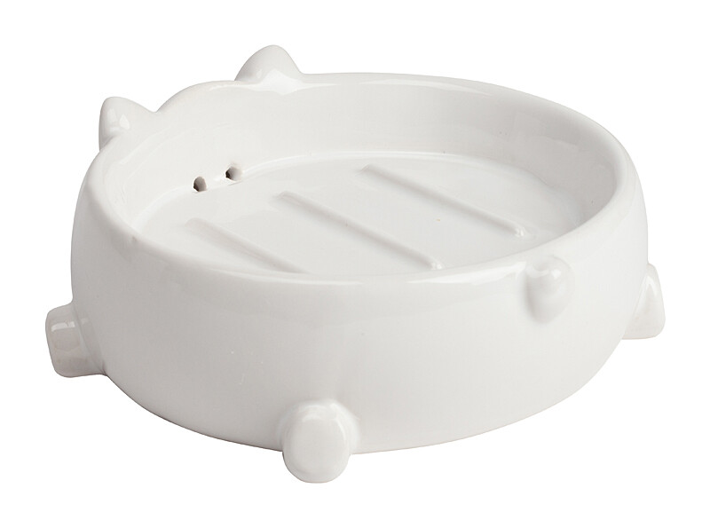 Мыльница керамическая белая Pig Shape - изображение 3