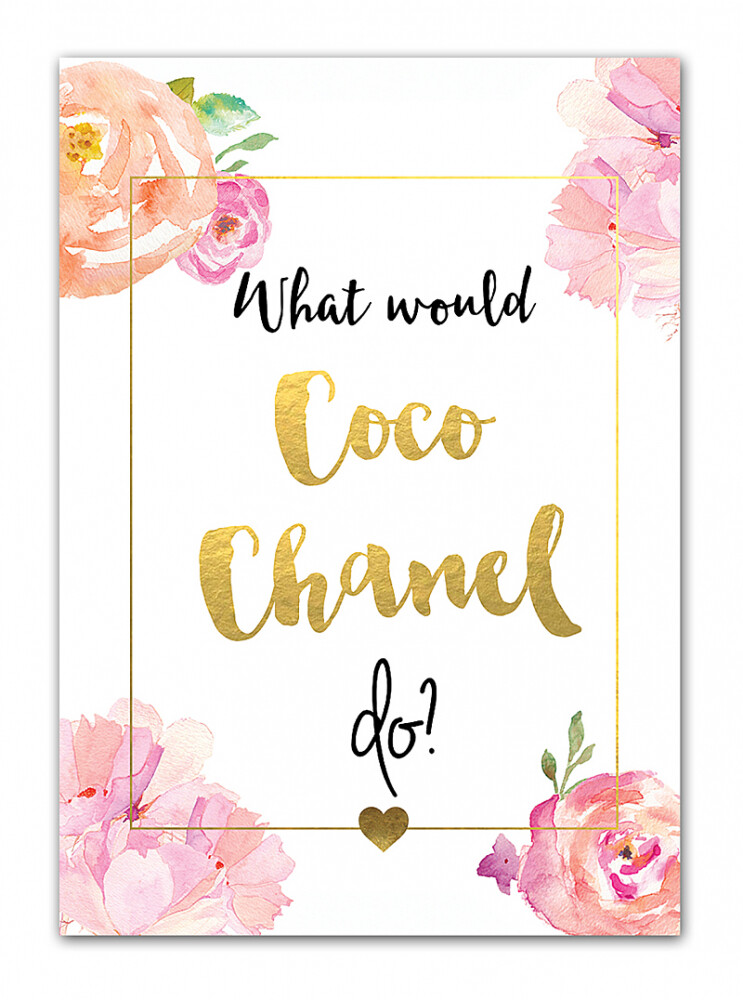 Постер Coco Chanel А3