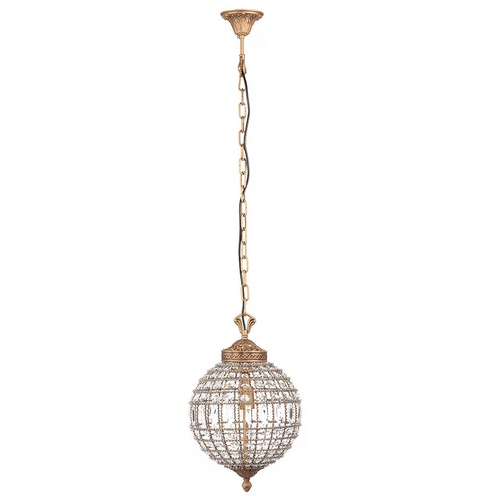 Подвесная люстра хрустальный шар Casbah Crystal Chandelier золото - изображение 2