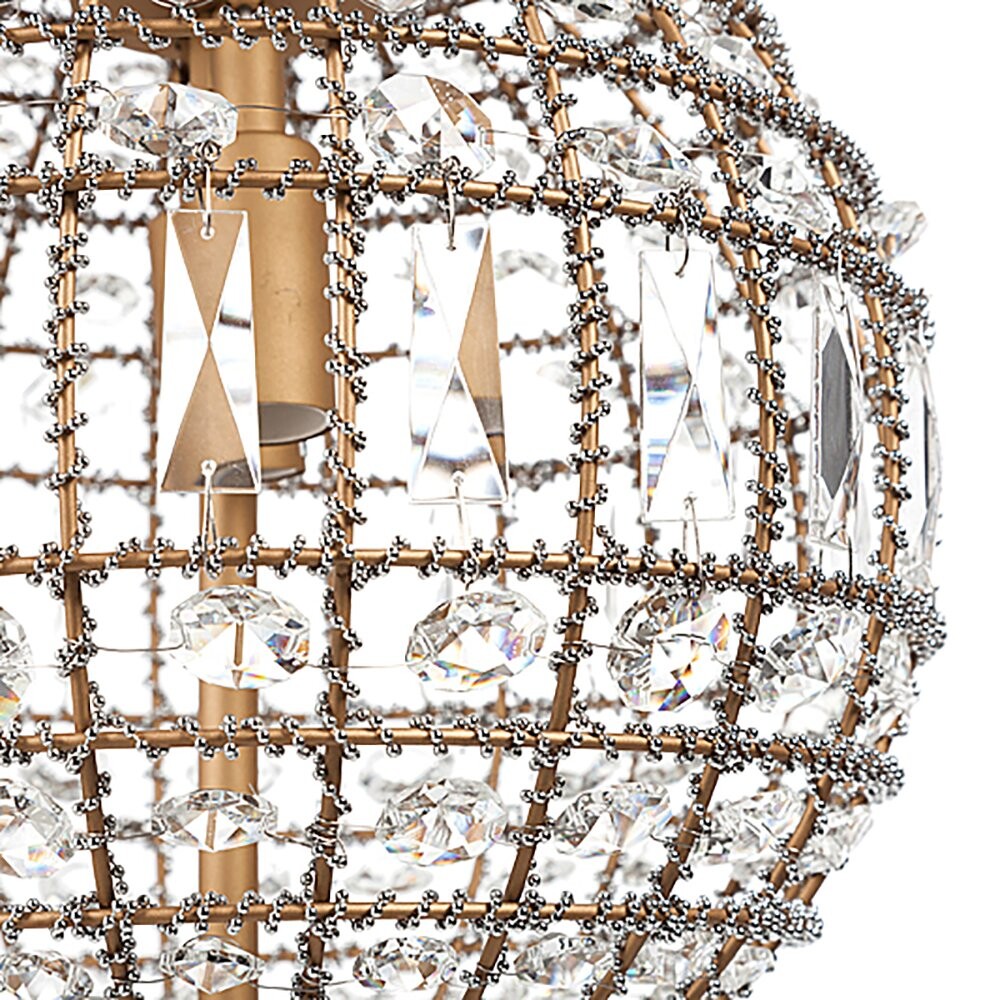 Подвесная люстра хрустальный шар Casbah Crystal Chandelier золото - изображение 3