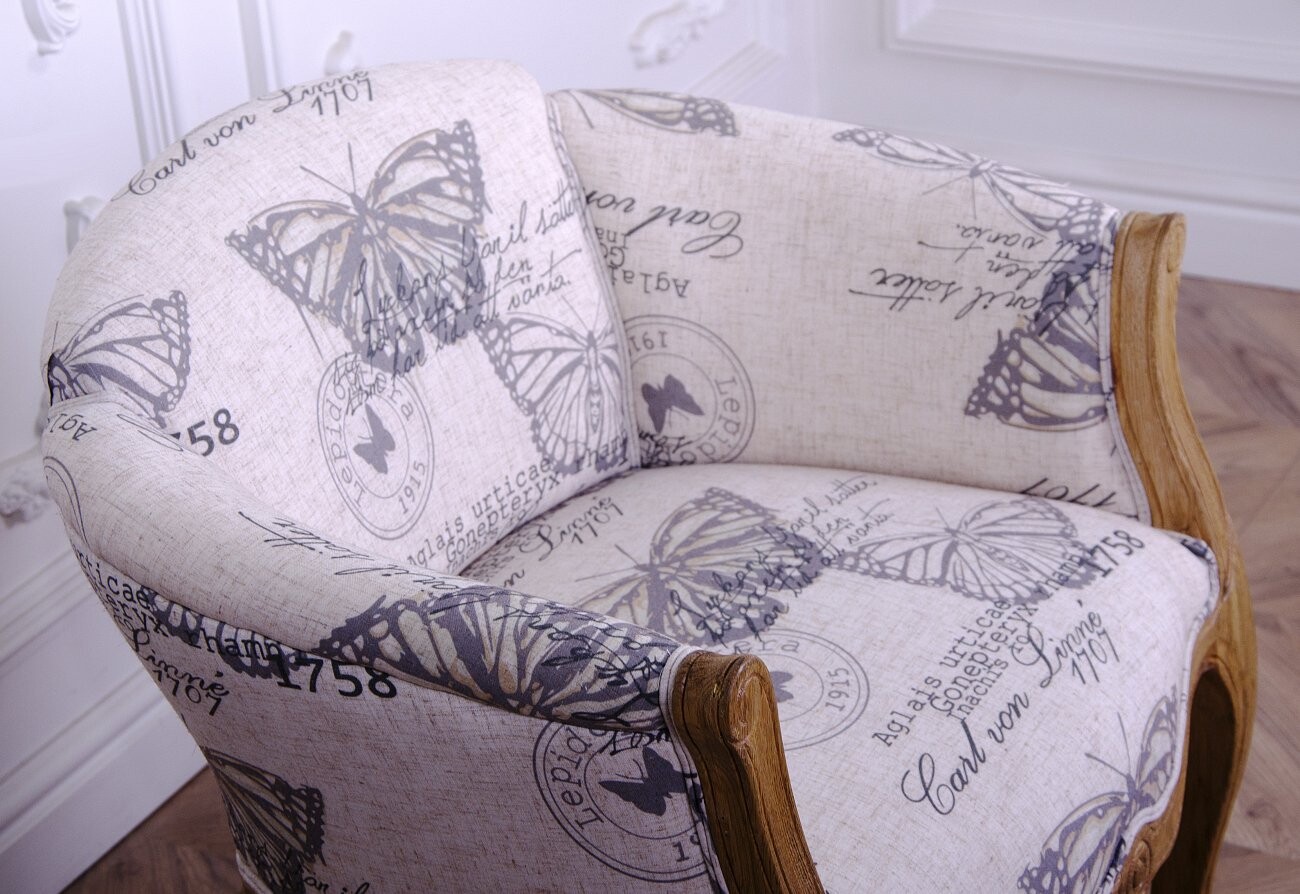 Кресло с мягкими подлокотниками белое Cabriole - изображение 2