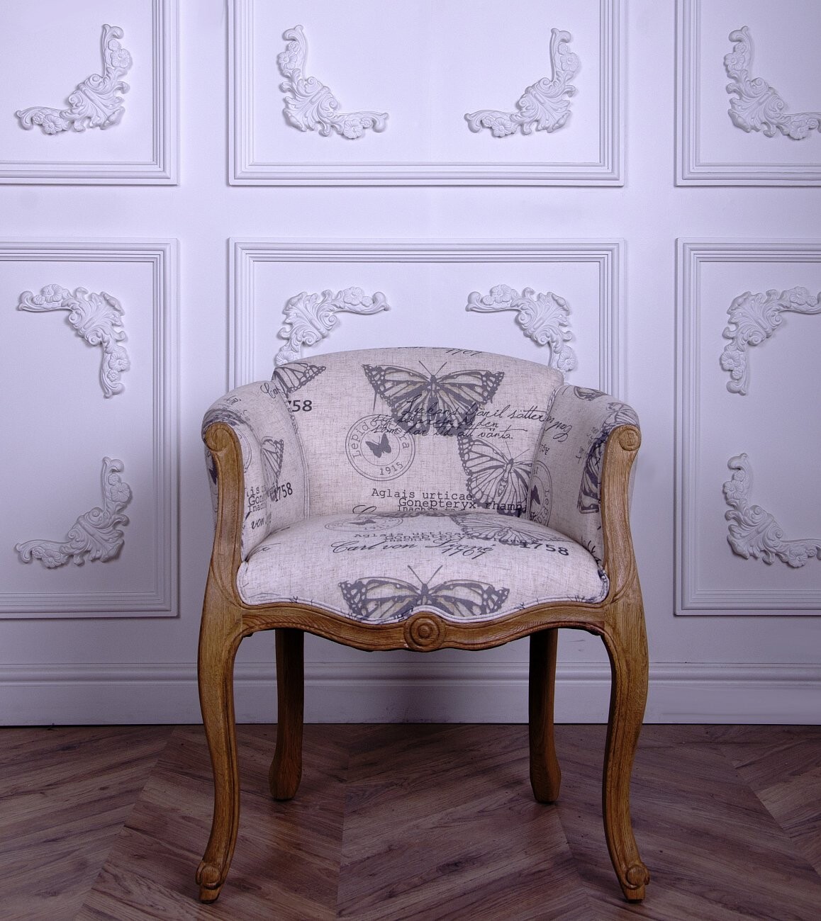 Кресло с мягкими подлокотниками белое Cabriole - изображение 3