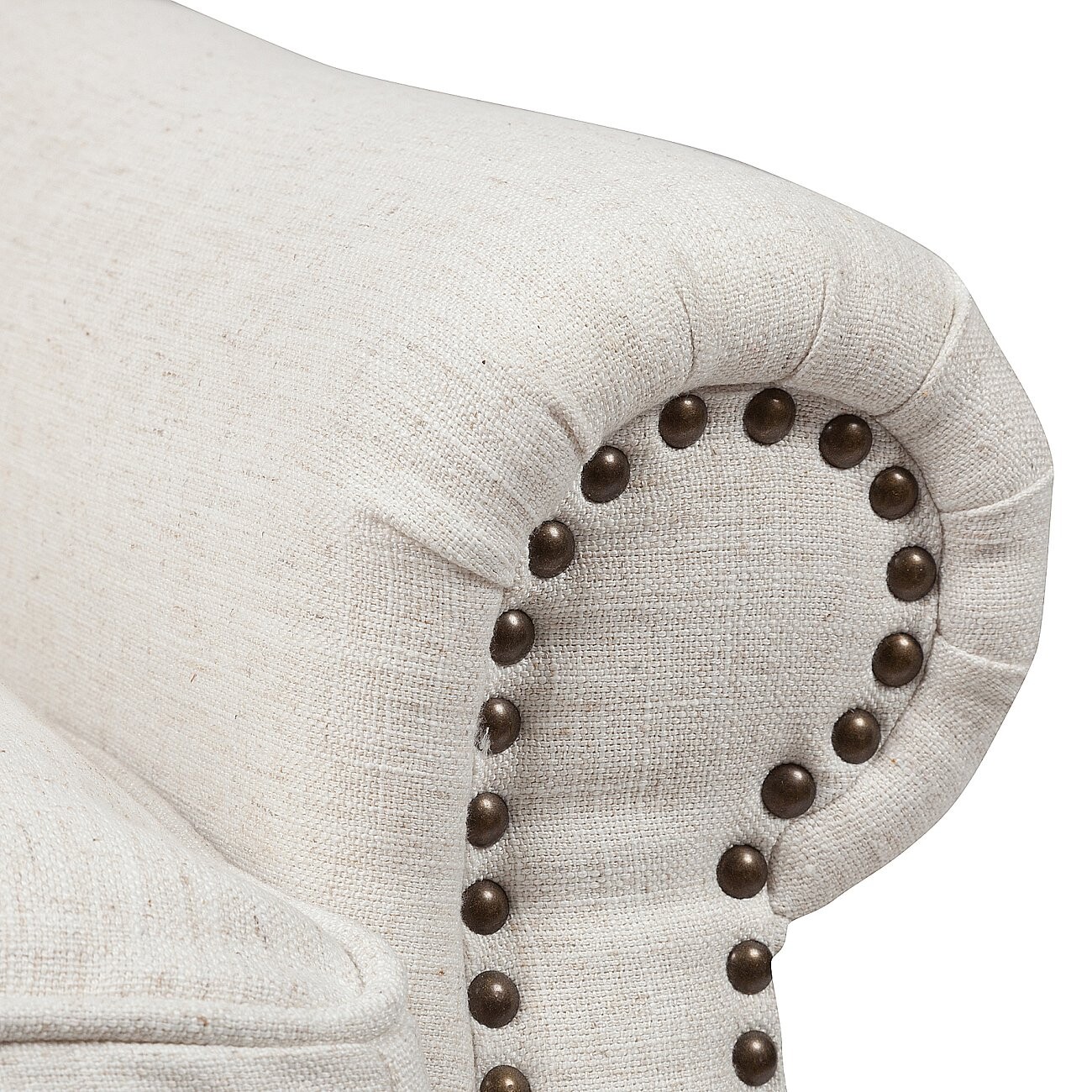 Кресло каминное с ушами кремовое Collins Wingback Chair - изображение 5