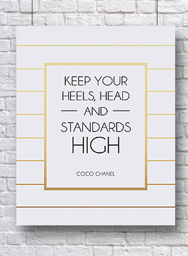 Постер Keep your heels А3
