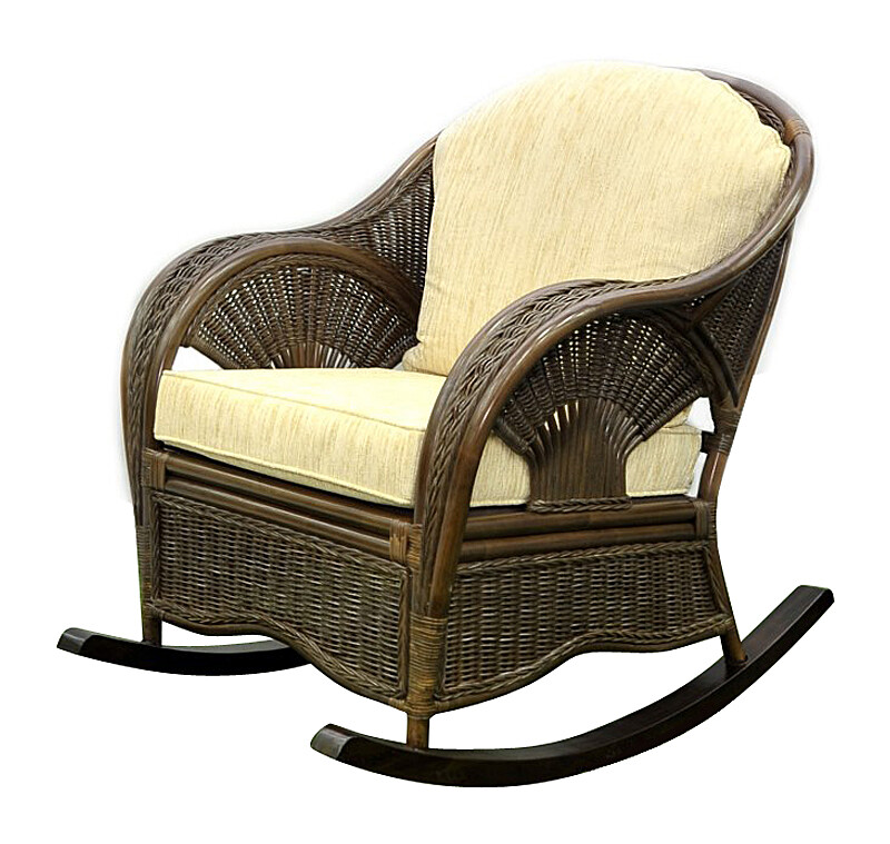 Кресло-качалка коричневое Mokkо