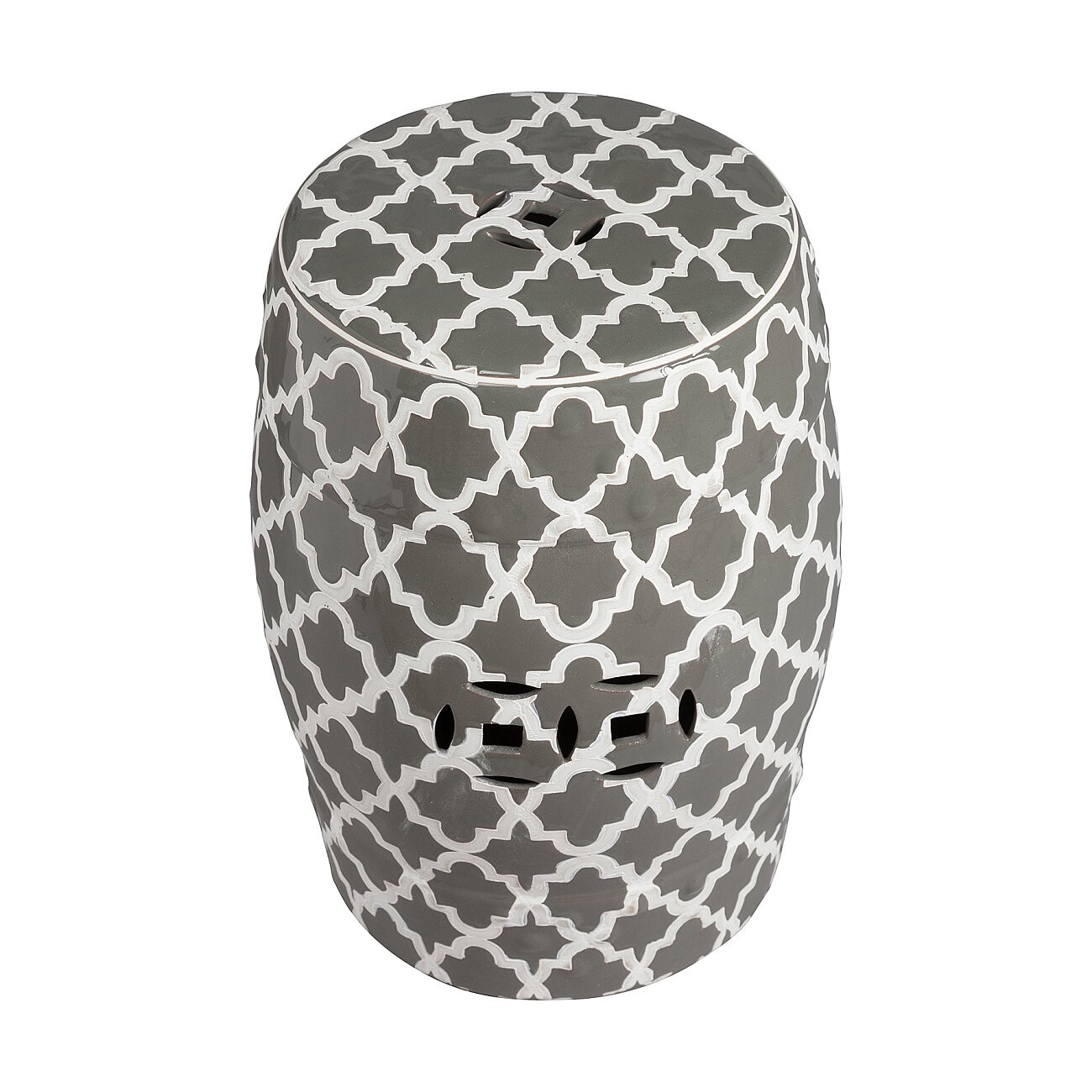 Табурет круглый керамический серый Istanbul Stool - изображение 2