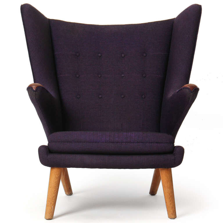 Кресло с мягкими подлокотниками фиолетовое Papa Bear