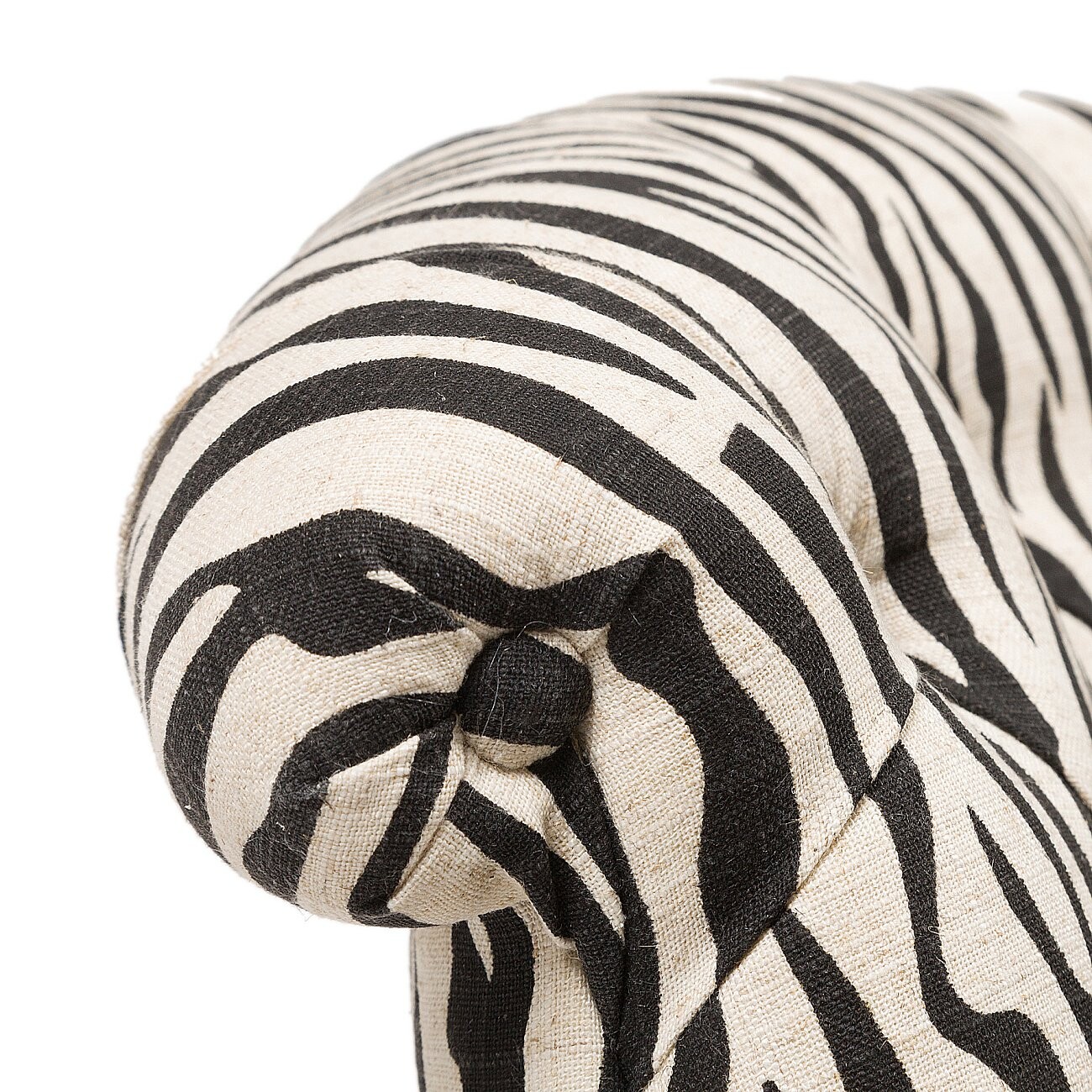 Кресло с мягкими подлокотниками на колесиках черно-белое Amelie French Country Chair - изображение 2