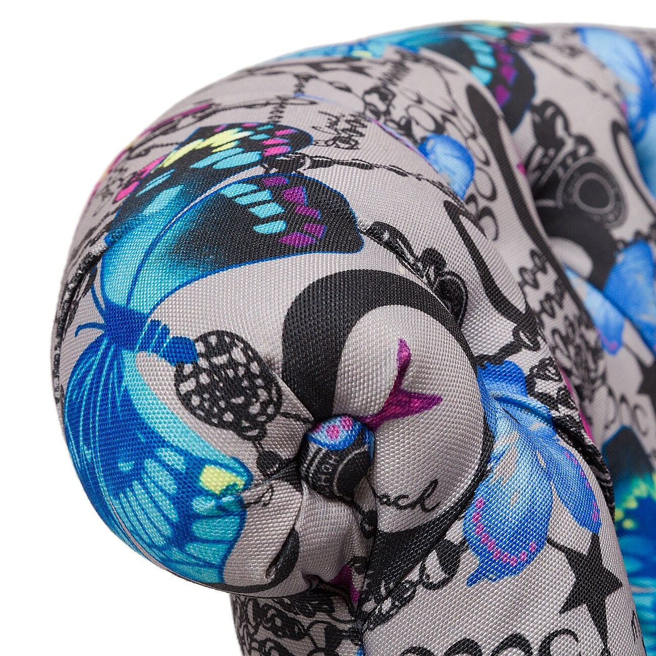 Кресло мягкое с рисунком бабочки Amelie French Country Chair - изображение 2