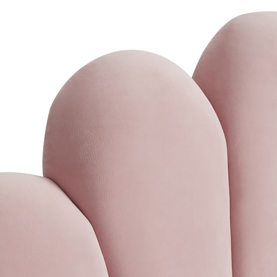 Кровать двуспальная 160x200 розовая Emily & Meritt Shell - изображение 4