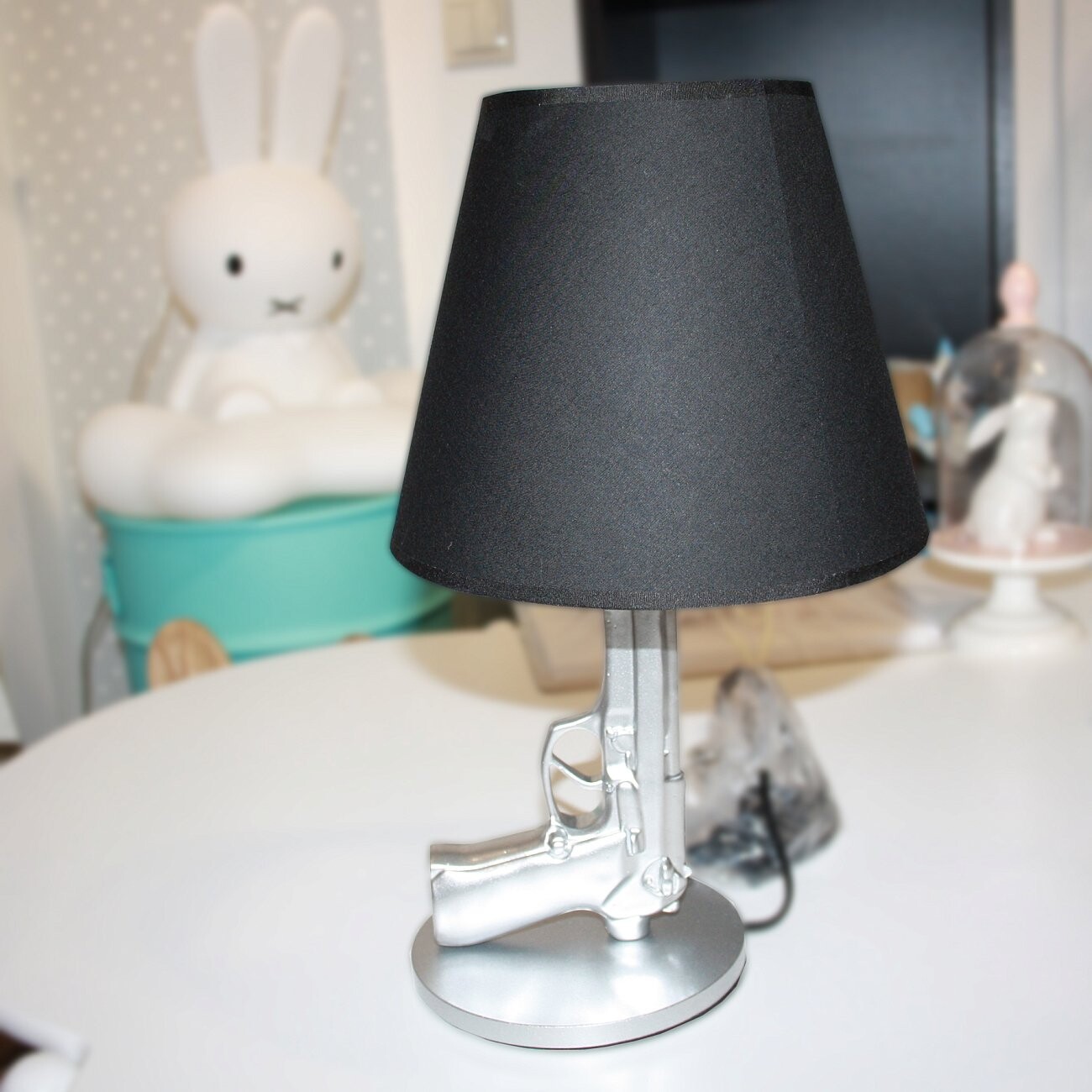 Настольная лампа Flos - Bedside Gun Silver/Black - изображение 2