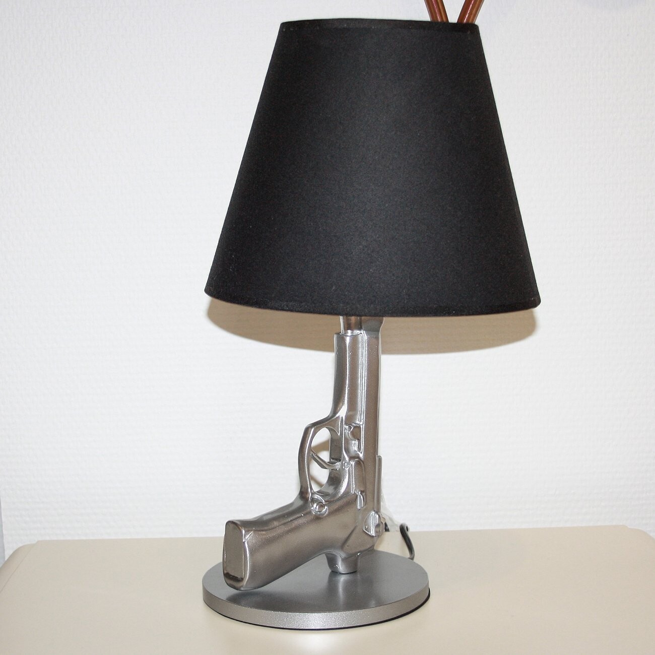 Настольная лампа Flos - Bedside Gun Silver/Black - изображение 3