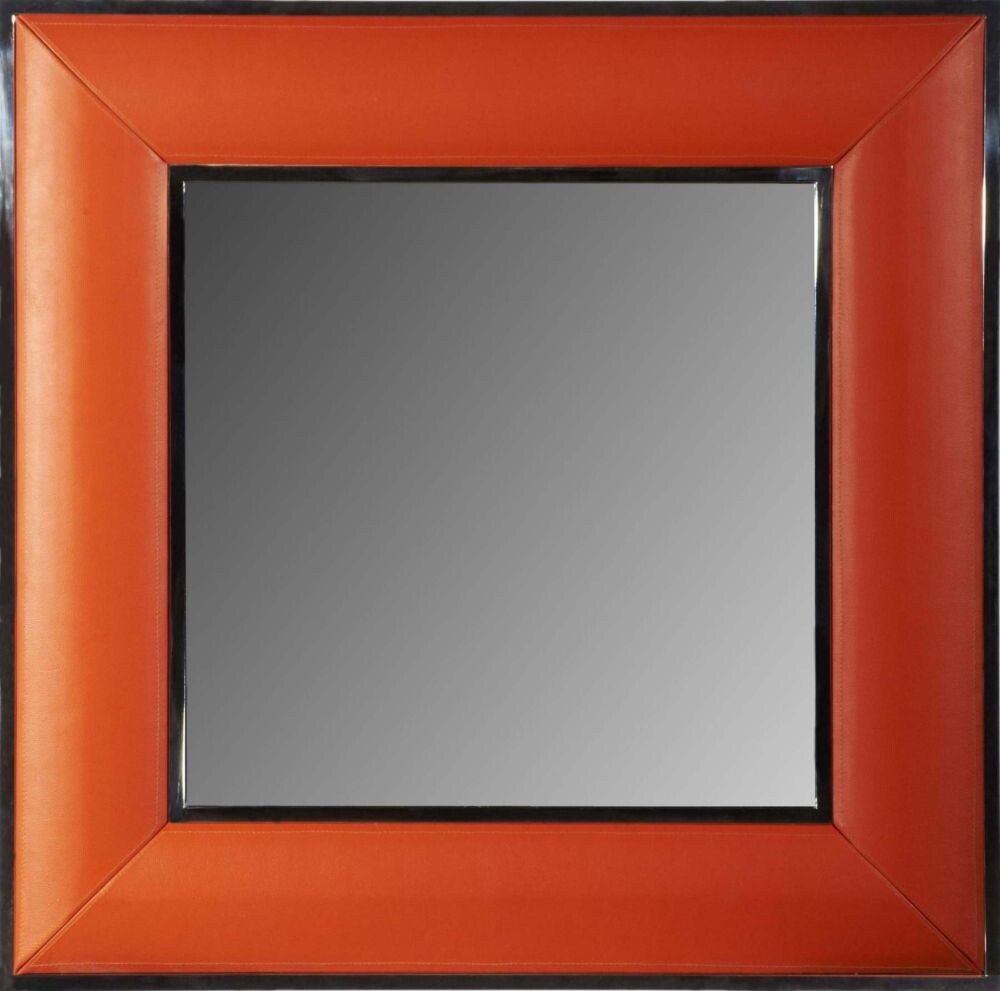 Зеркало красное квадратное 90х90 см Luxury & Nobility