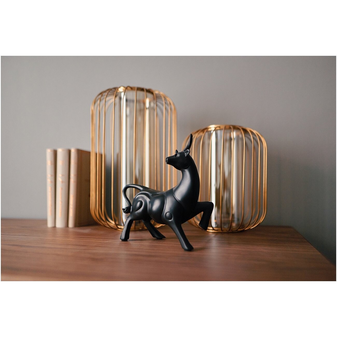 Ваза декоративная подсвечник золото 21х25,5см - изображение 2