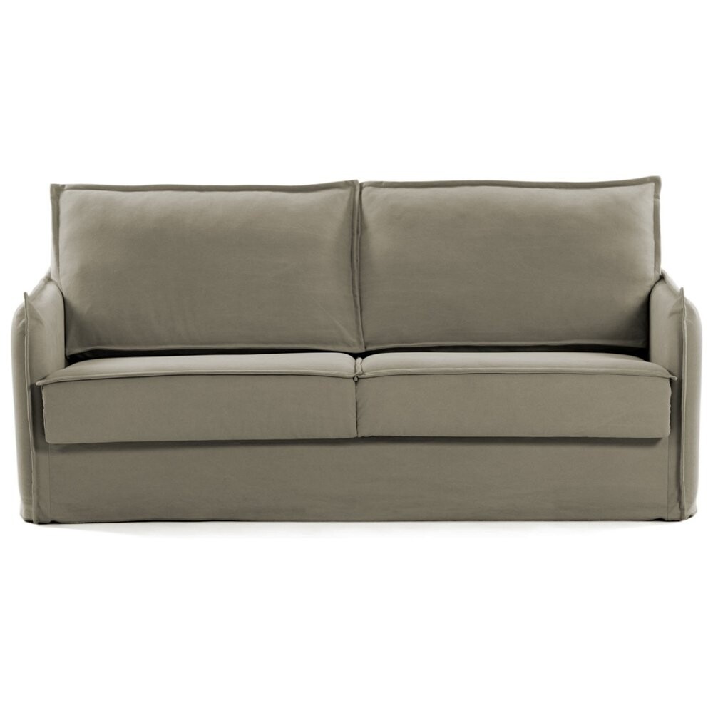 кожаный раскладной диван 140