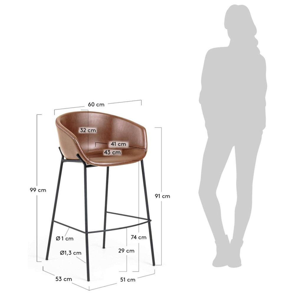 Полубарный стул высота сидения 60-65 см чертежи