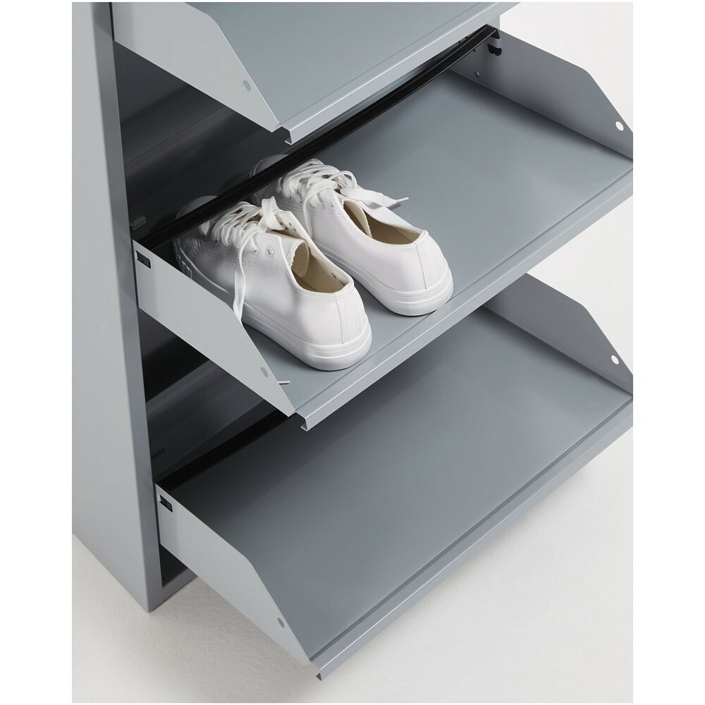 Шкаф для обуви с 3 секциями 103х50 см белый Zapatero от la forma