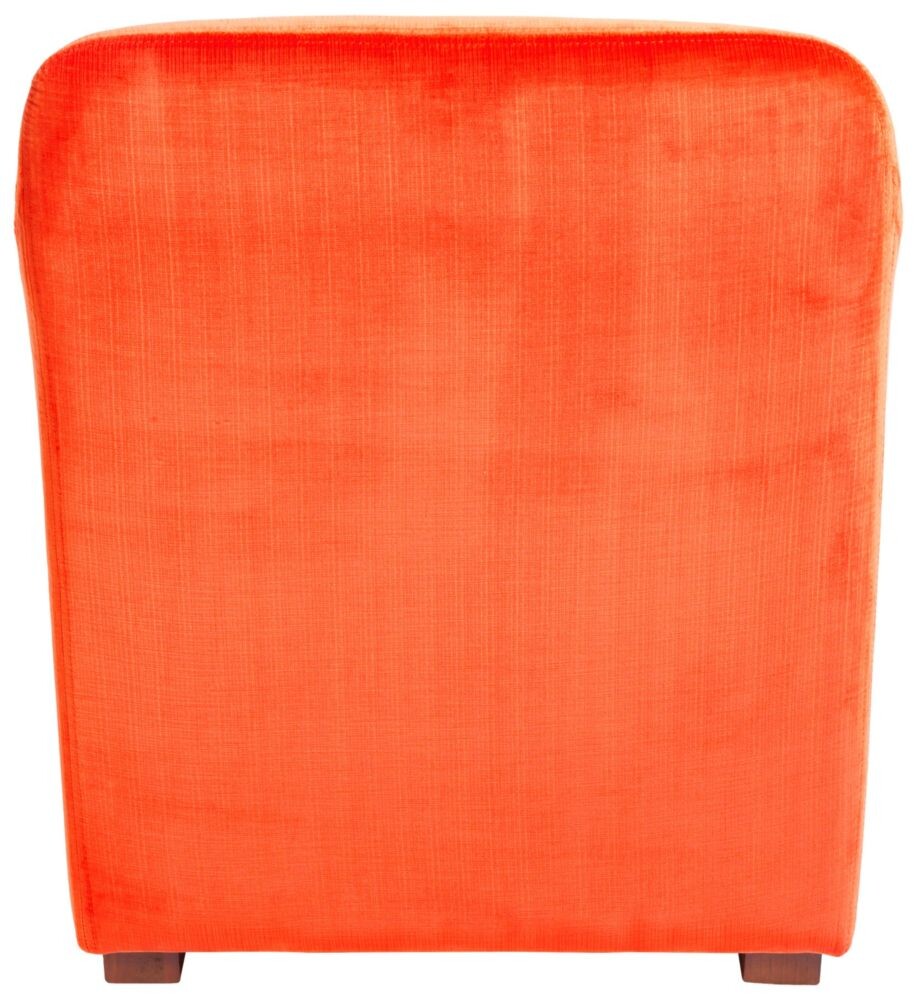 Кресло с мягкими подлокотниками оранжевое Latte