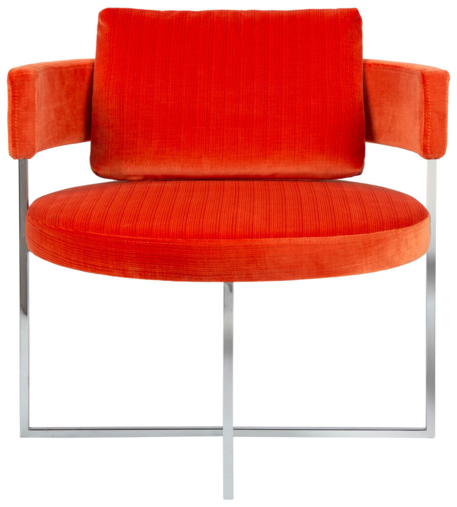 Кресло мягкое оранжевое Sirio velvet orange