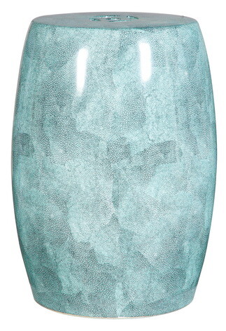 Табурет круглый керамический бирюзовый Anaconda turquoise