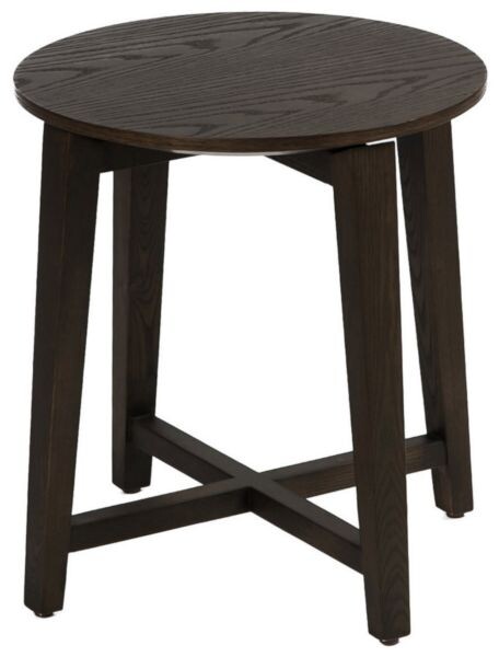 Приставной столик черный деревянный Tris