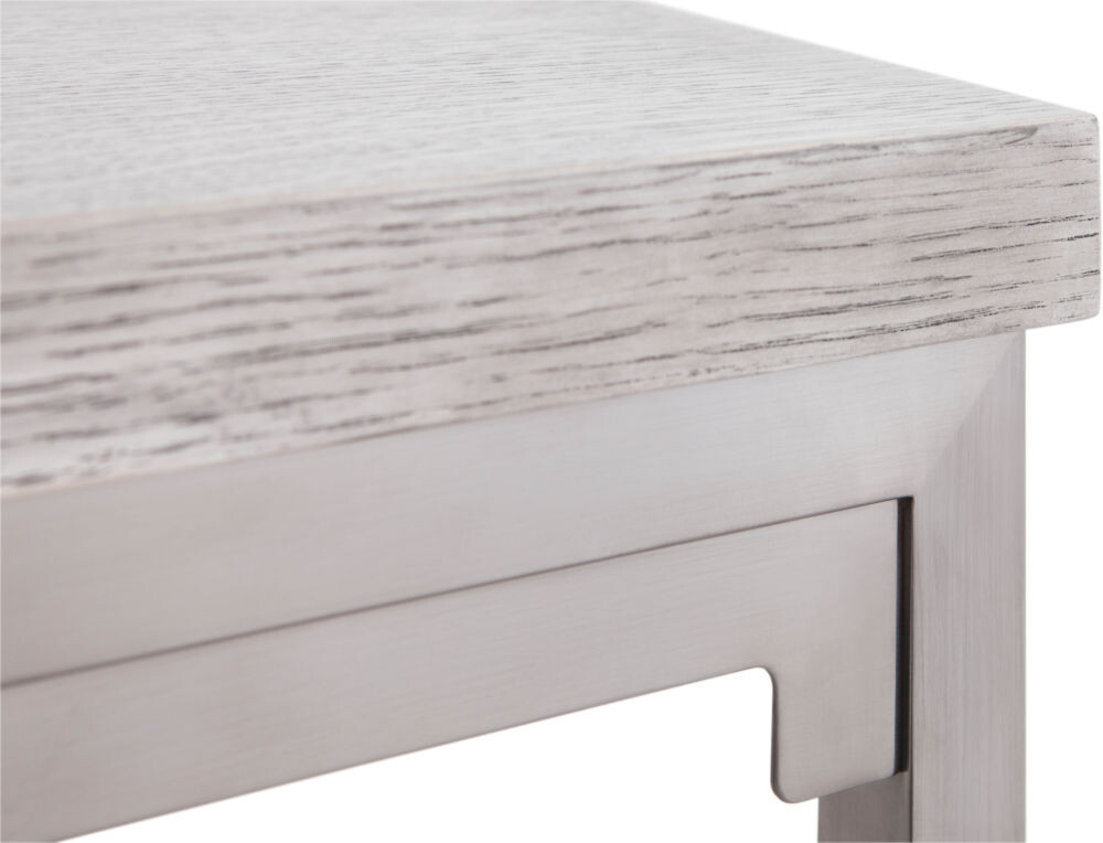 Приставной столик белый квадратный 60 см Veva