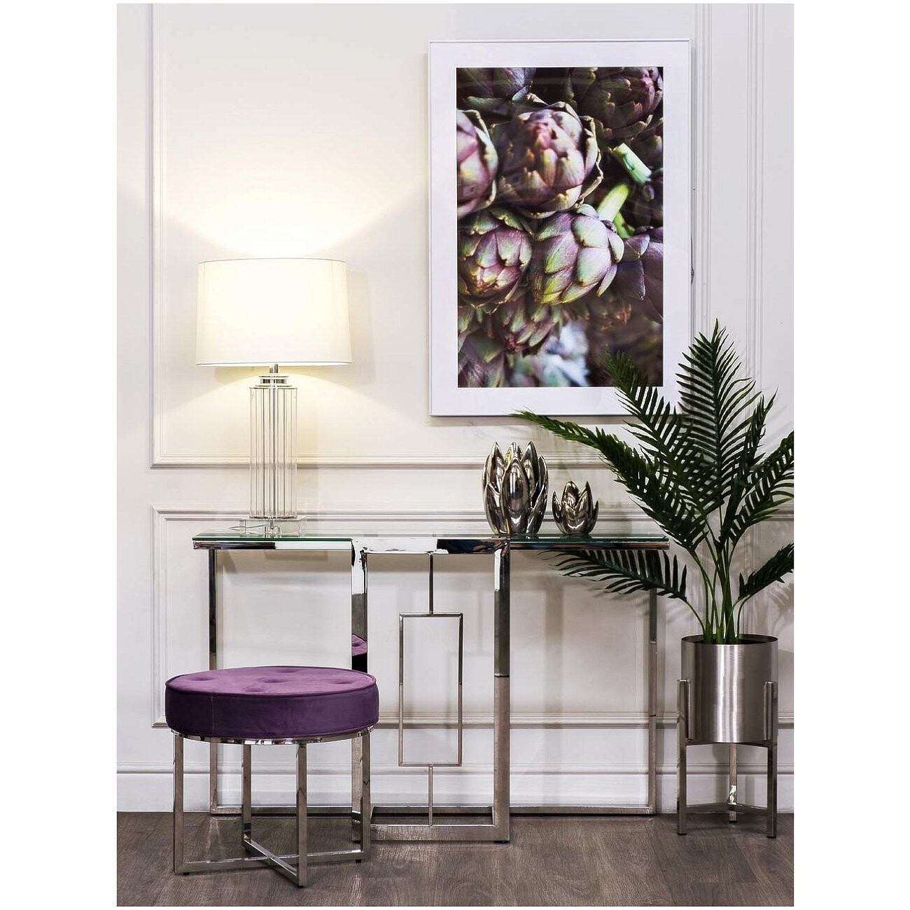 Лампа настольная плафон белый 41х73 см 22-87529 - изображение 6