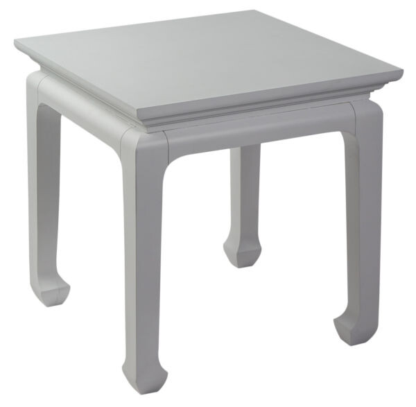 Приставной столик белый квадратный Ming