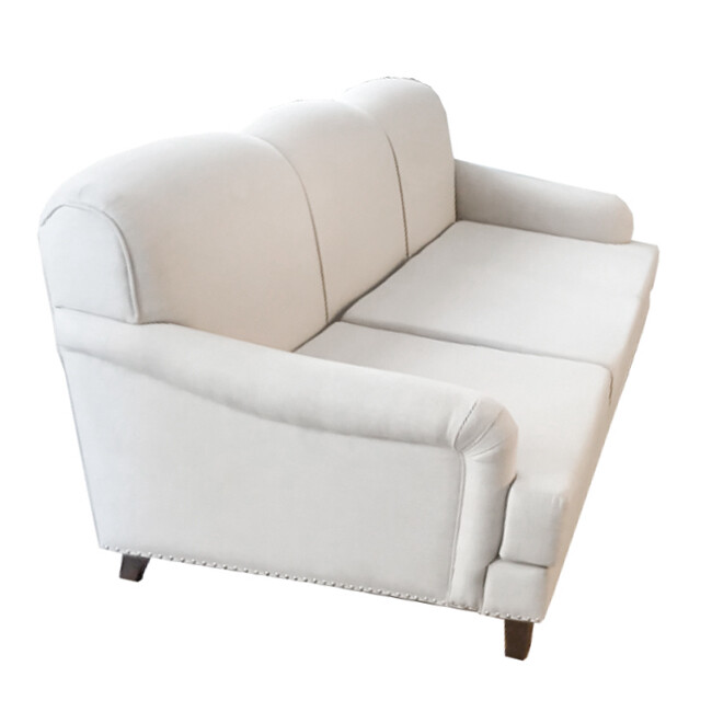 Диван трехместный прямой Banaldo бежевая рогожка - изображение 2