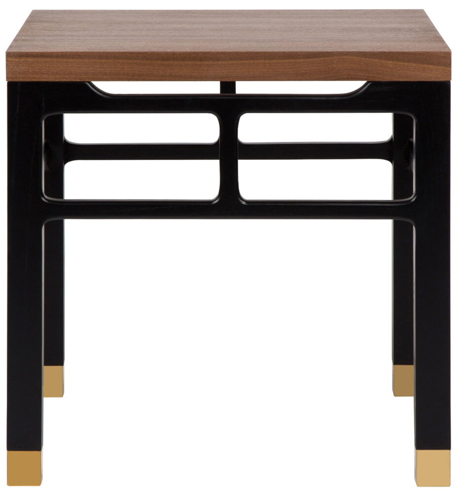 Приставной столик квадратный коричневый 60 см Fabris