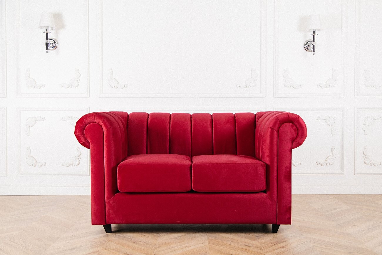 Диван Kartell прямой двухместный Темно-розовый - изображение 5