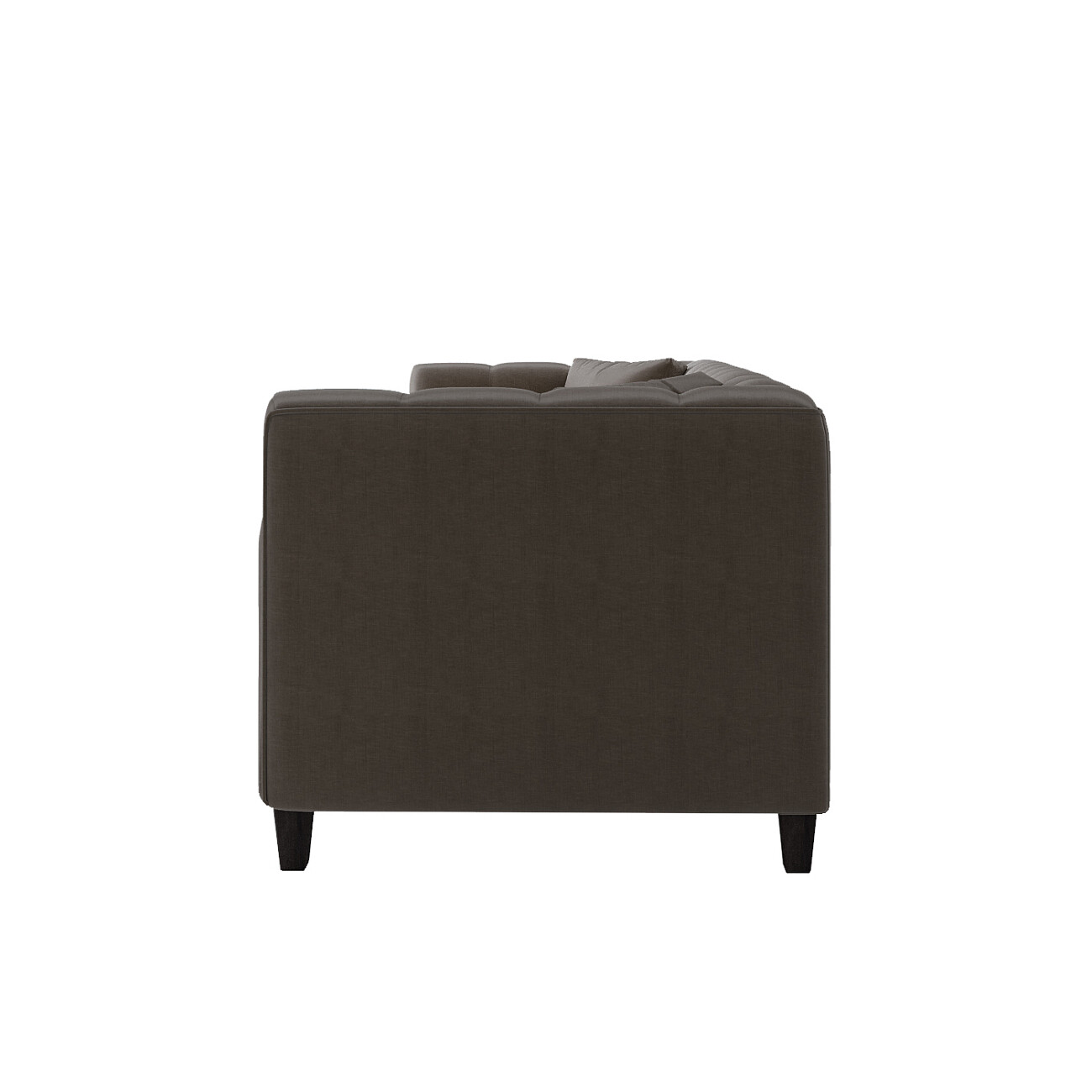 Диван Nara прямой трехместный серо-коричневый - изображение 3