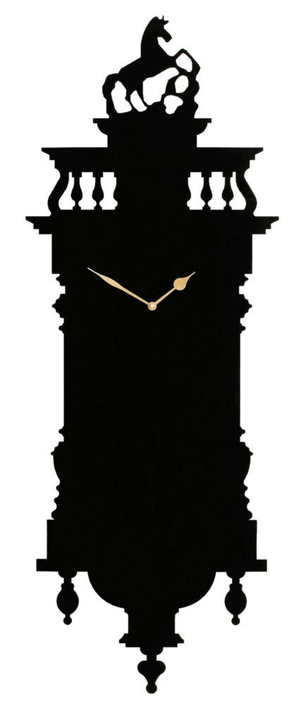 Часы настенные Memoclock черные