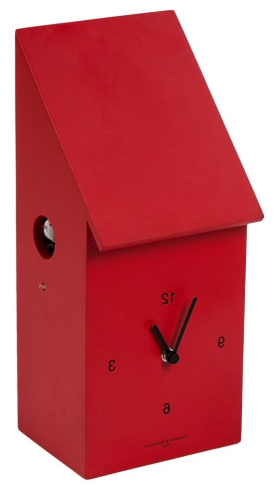 Часы настенные с кукушкой Half time Красный