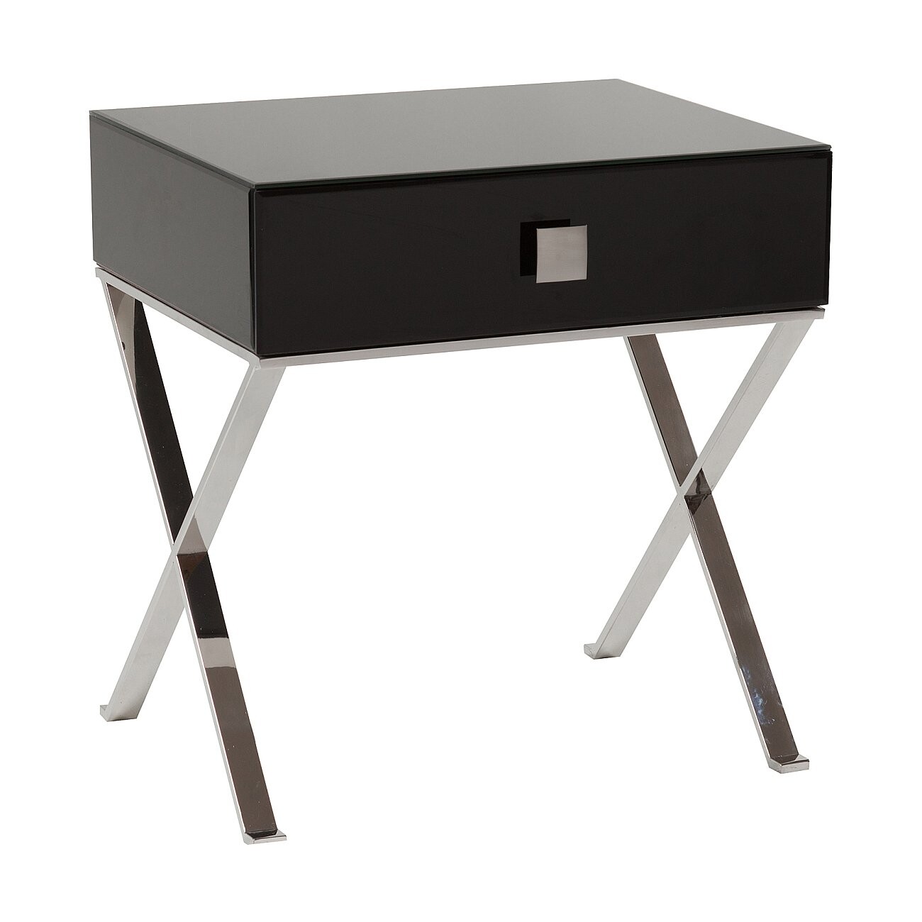 Приставной столик черный с ящиком Versales - изображение 3