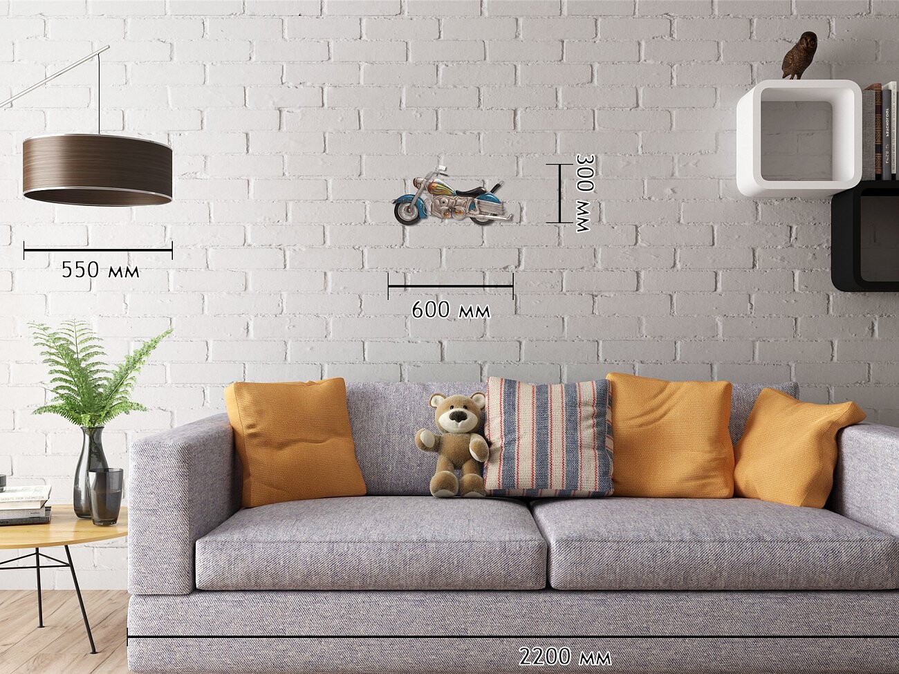 Декоративное настенное панно мотоцикл Sea Story - изображение 4