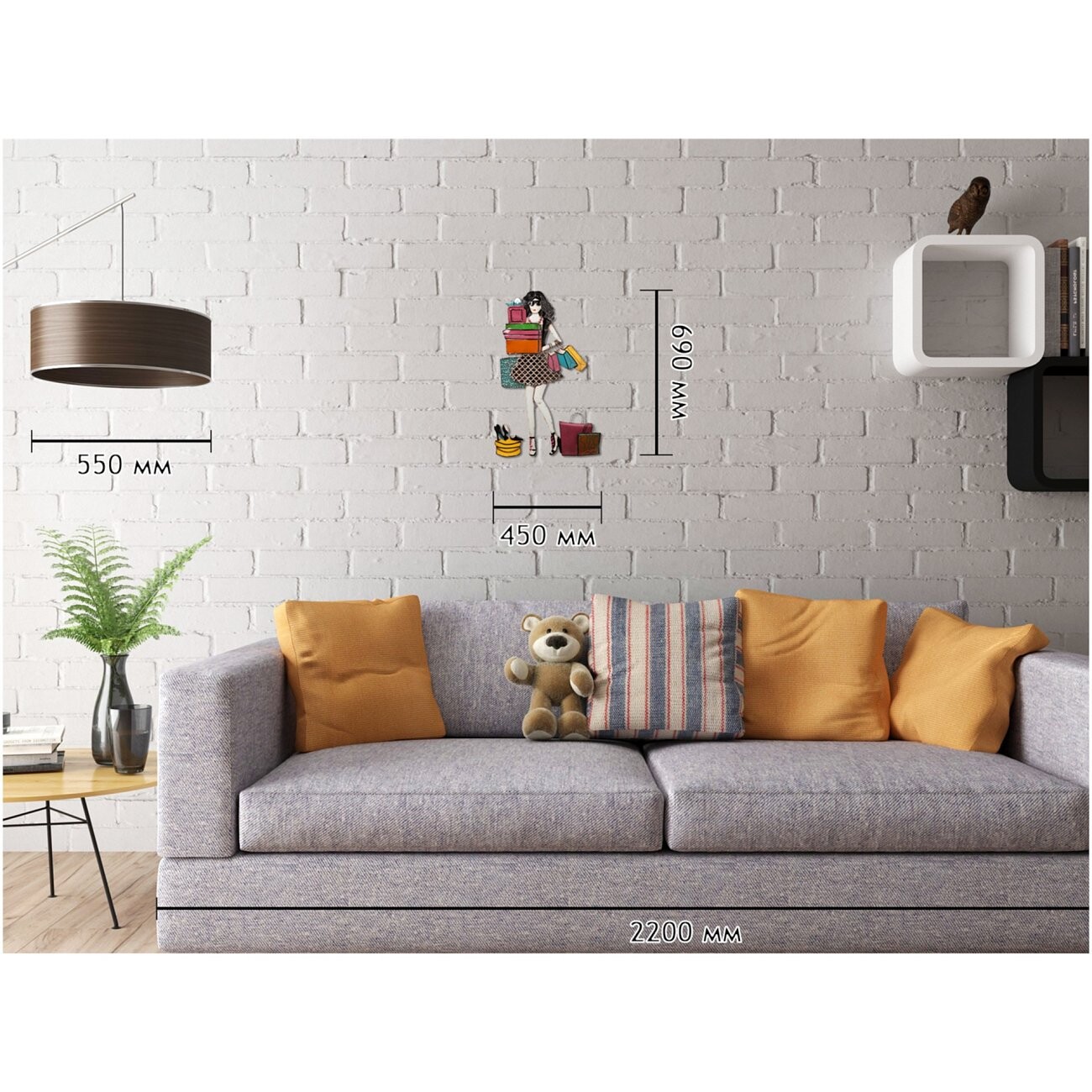 Декоративное настенное панно Shopogolic Girl - изображение 3