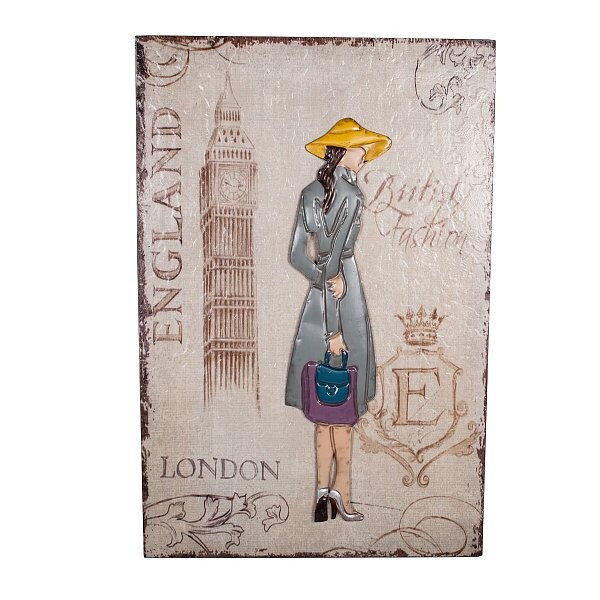 Декоративное настенное панно London Girl - изображение 1