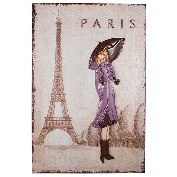 Декоративное настенное панно Paris Girl - изображение 1