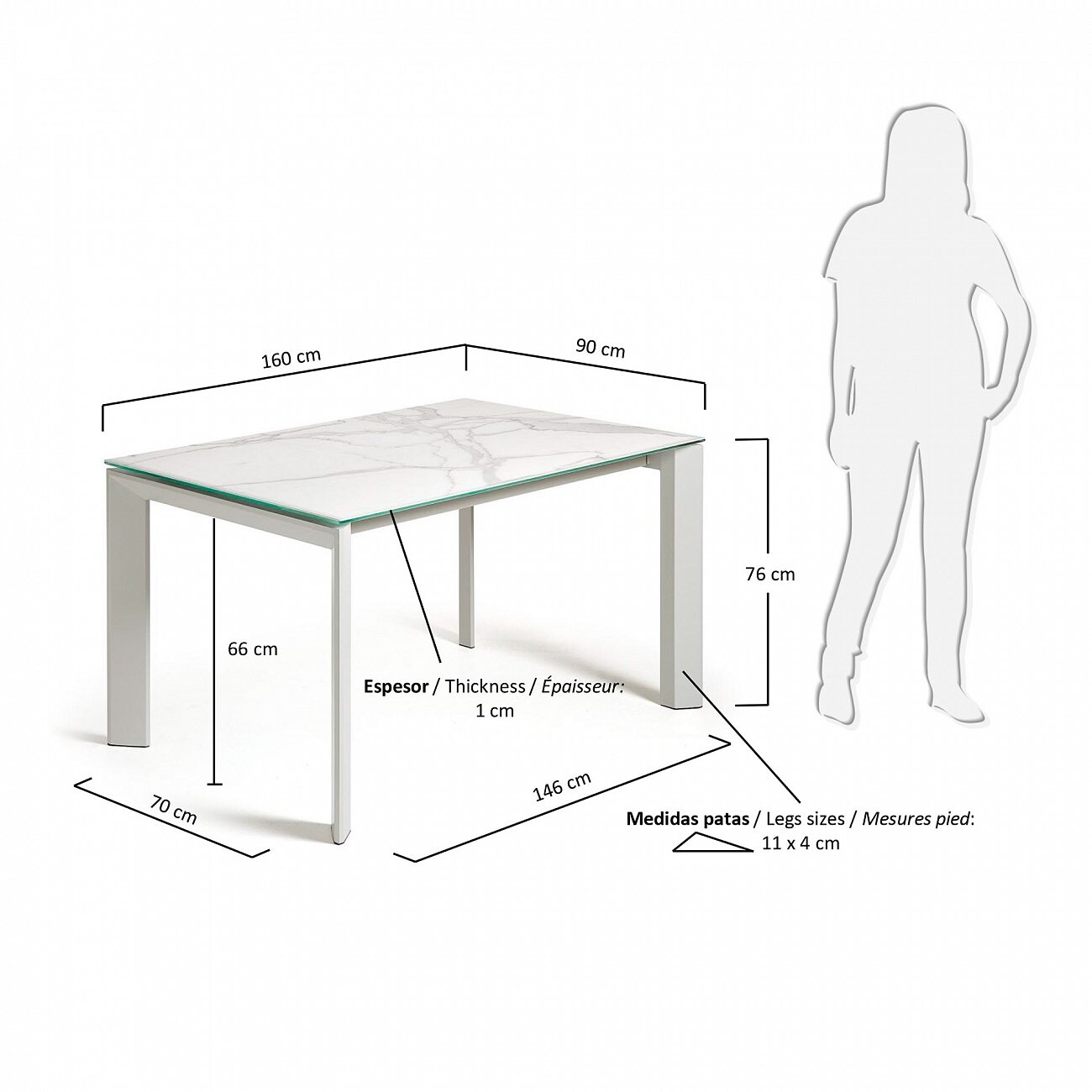 Высота обеденного стола со столешницей от пола