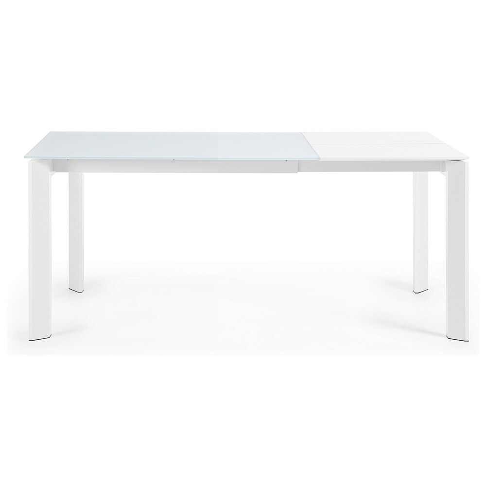 Стол раздвижной forma 120 White/White (белый/стекло белый глянец)
