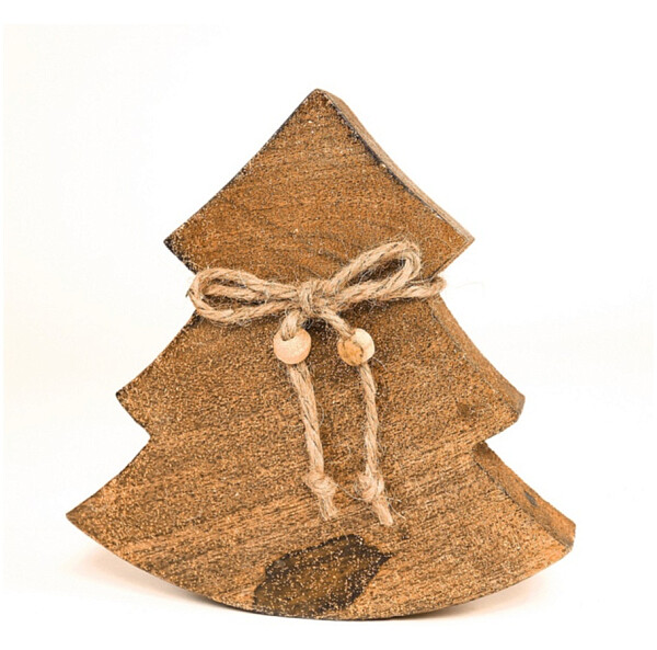 Украшение новогоднее "Ель деревянная" Wooden tree, 15х14х2,5 см - изображение 1