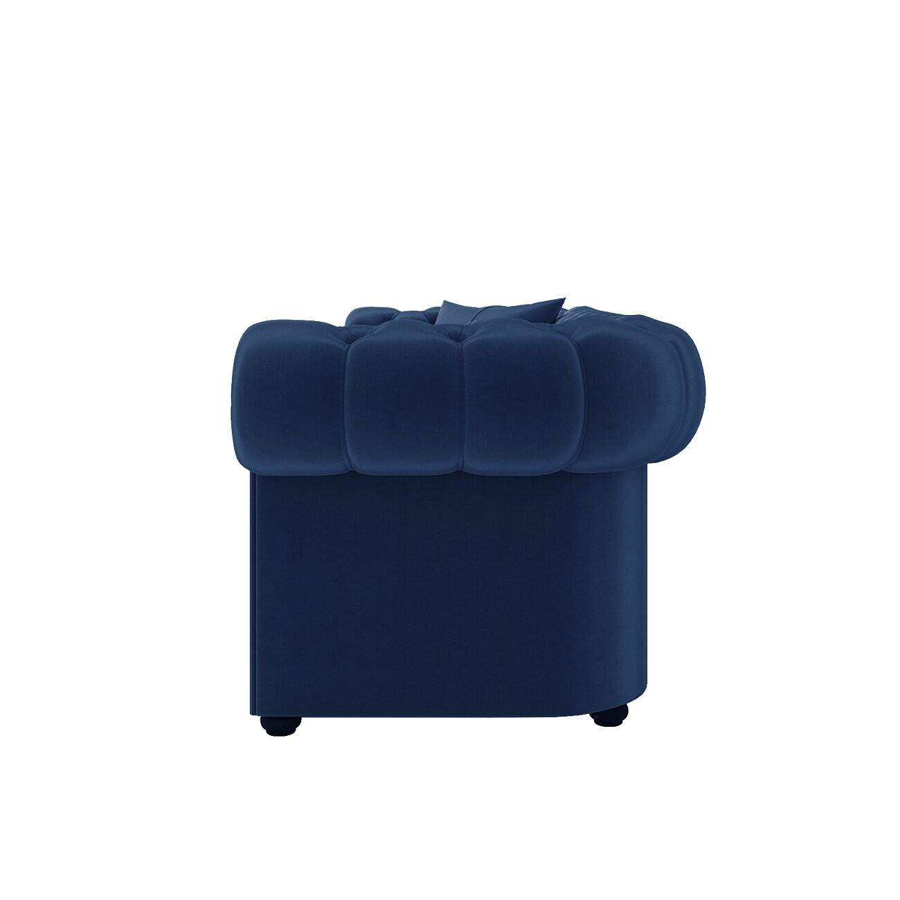 Диван прямой "Честерфилд" синий большой 220 см - изображение 3