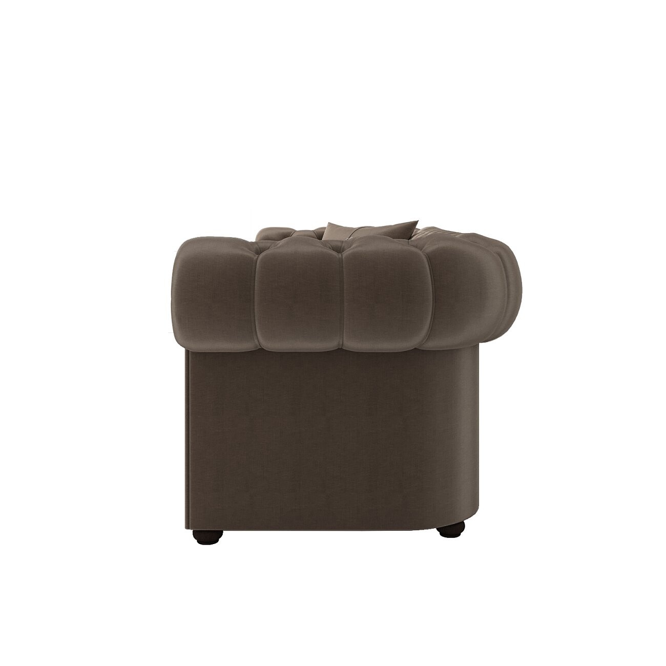 Диван прямой трехместный "Честерфилд" темно-бежевый 220 см - изображение 3