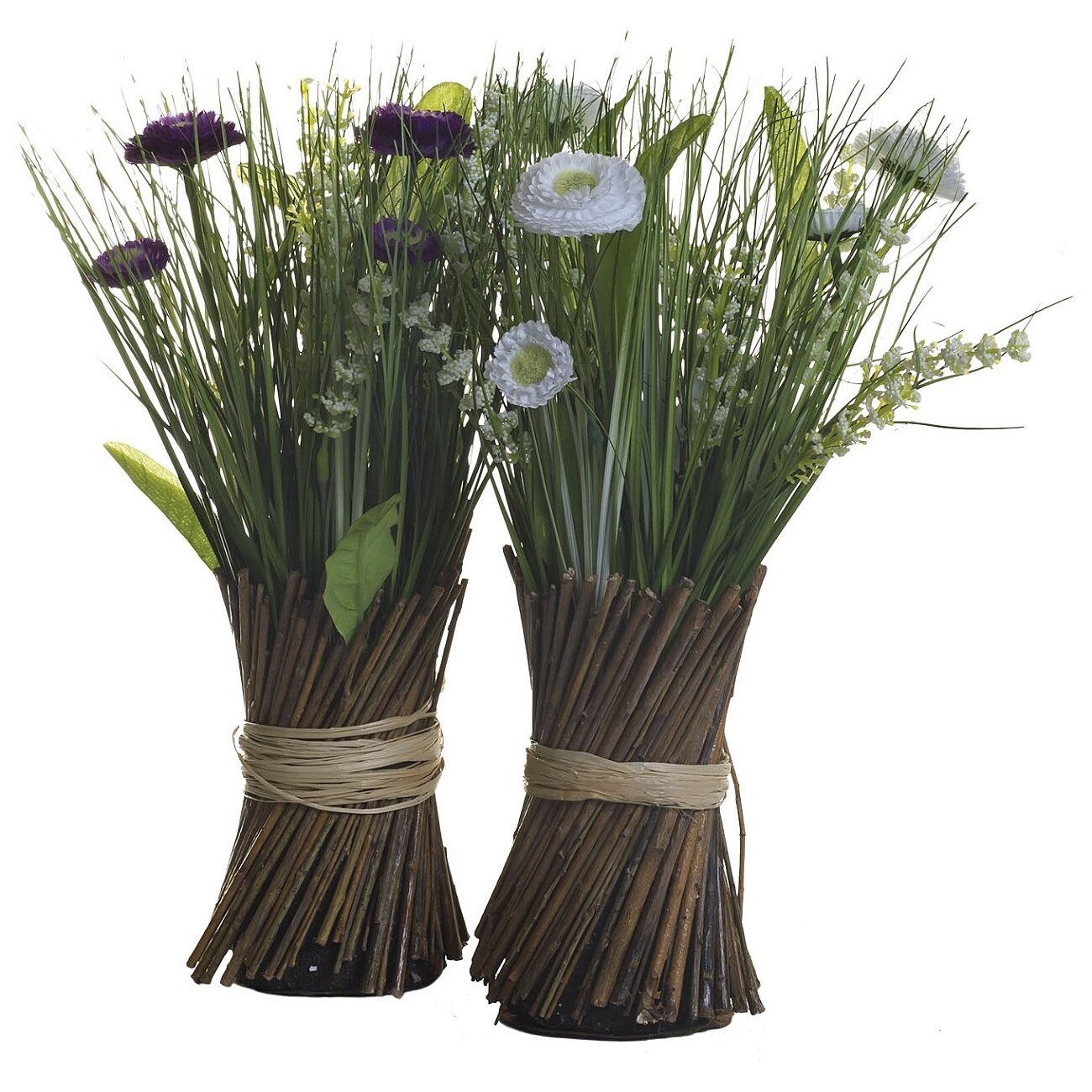 Искусственный букет белых маргариток 30 см - изображение 2