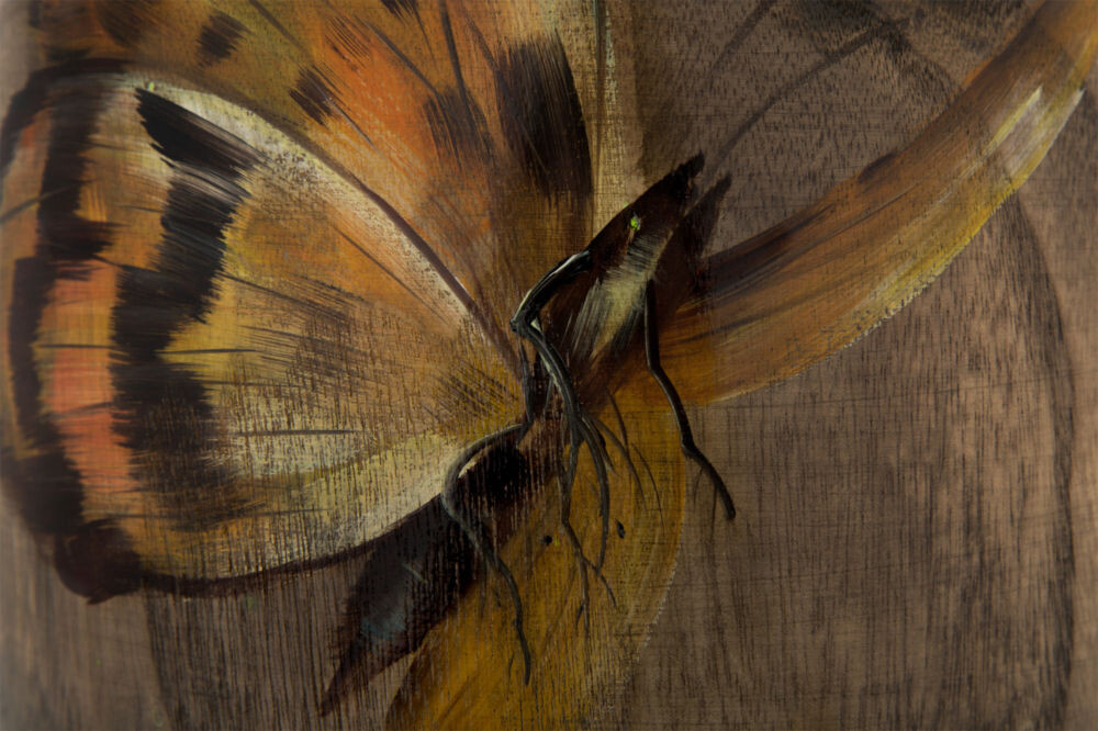 Ваза настольная Fresco brown butterfly