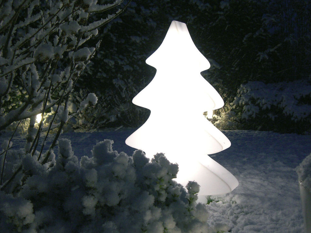 Декоративная елка с белой подсветкой 115 см / 16834