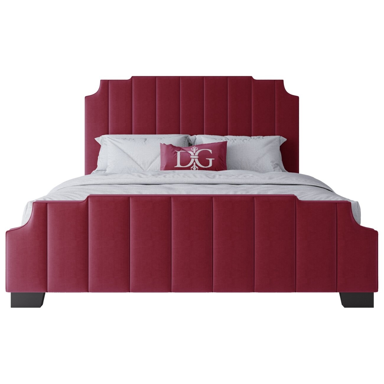 Кровать двуспальная 180х200 алая Bony - изображение 2