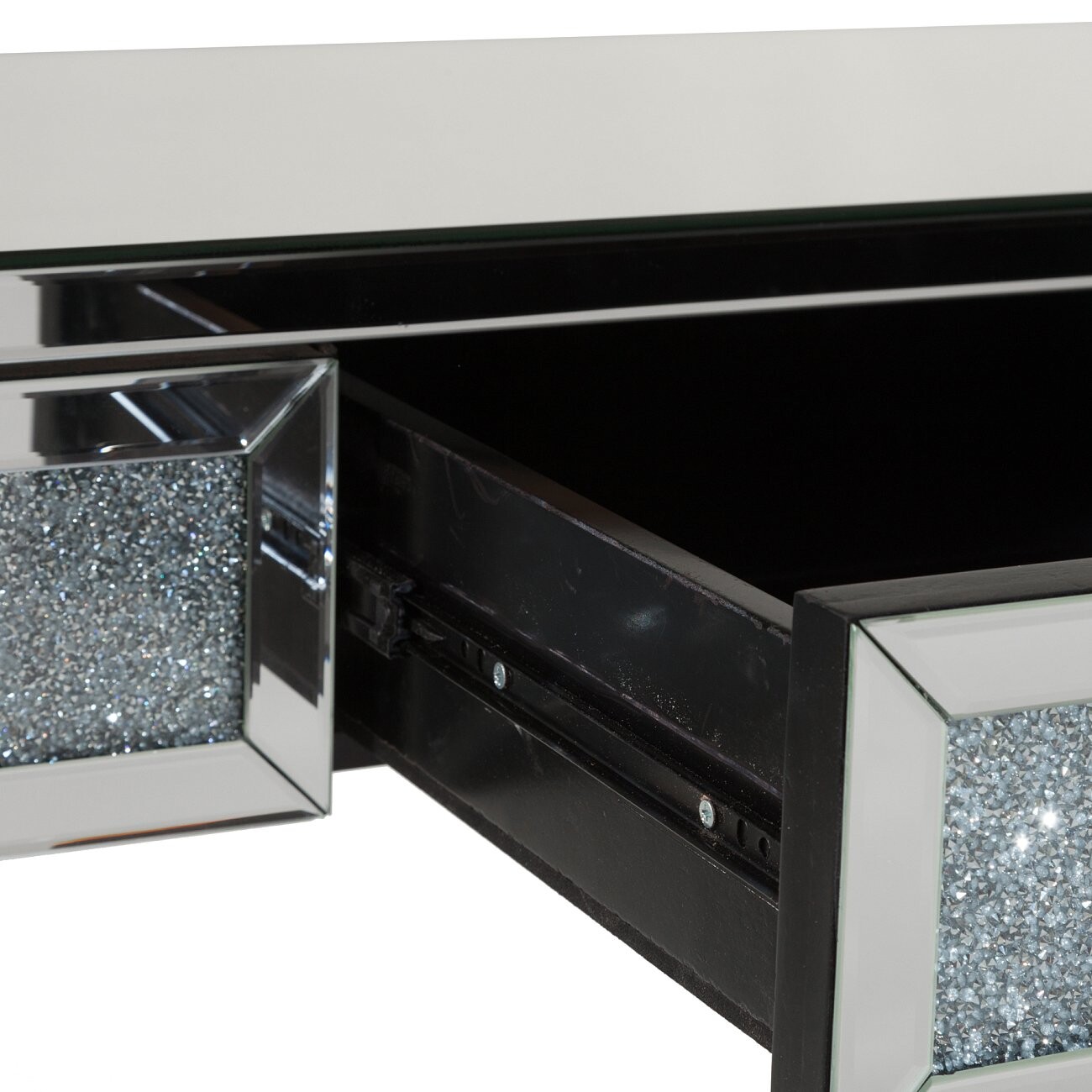 Туалетный столик зеркальный с ящиком и декором из кристаллов Amiens - изображение 2